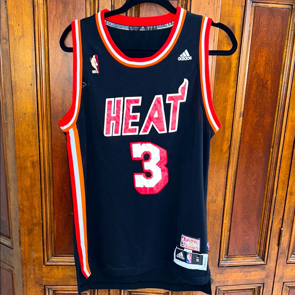 Miami Heat # 3 Dwyane Wade jersey.  Size small.